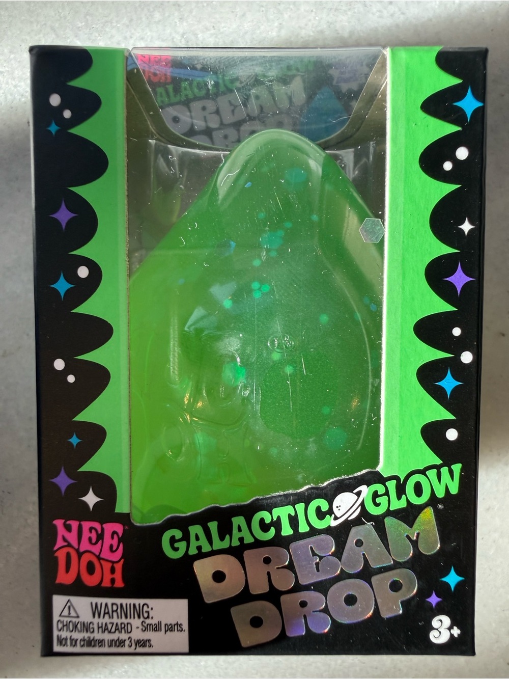 NeeDoh Galactic Glow Dream Drop - Green